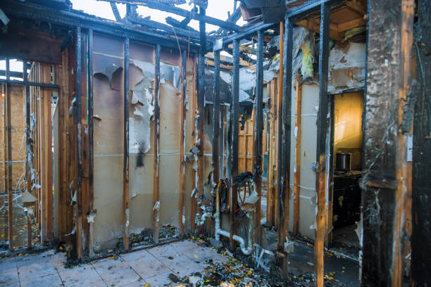 Professional Soot Cleanup technician working in Dresser, WI